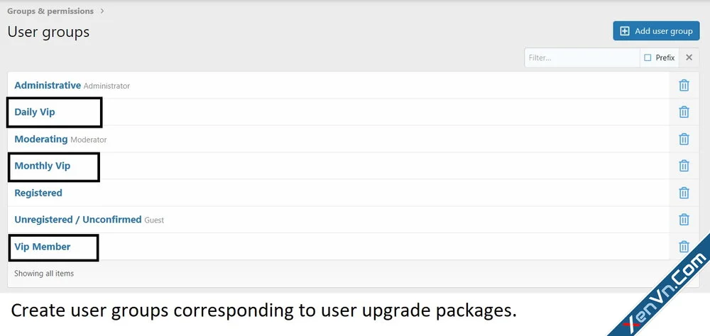 2-Create user groups corresponding to user upgrade packages.webp