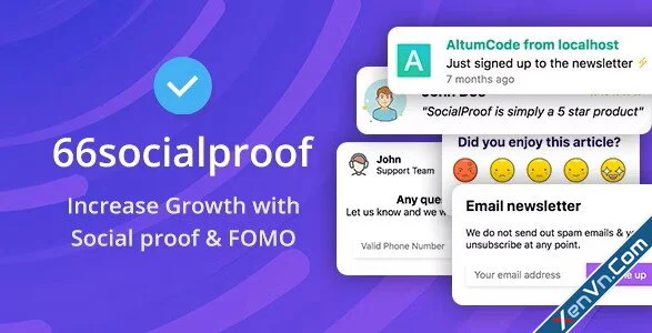 66socialproof - Social Proof & FOMO Widgets Notifications.webp