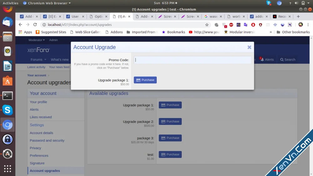 Account Upgrade With Promo Code - Xenforo 2.webp