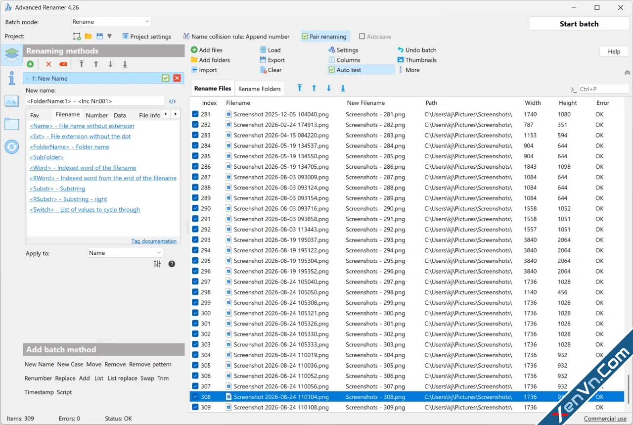 Advanced Renamer - Batch file renaming utility for Windows.webp