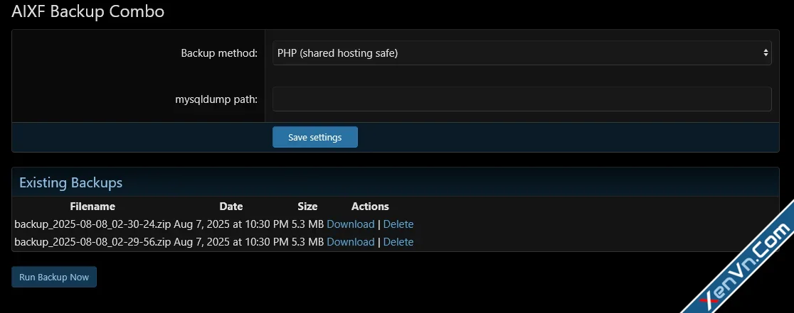 AIXF Backup Combo - Xenforo 2.webp