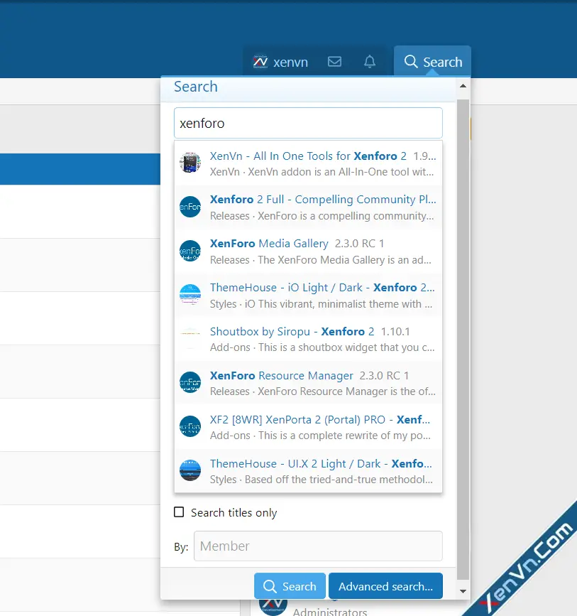 Ajax Search Thread - Resource With Cache for Xenforo 2.webp
