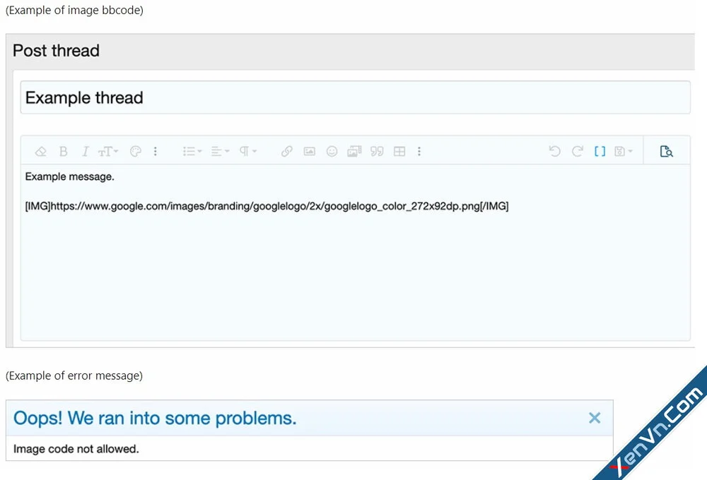 AndyB - Disallow image bbcode - Xenforo 2.webp