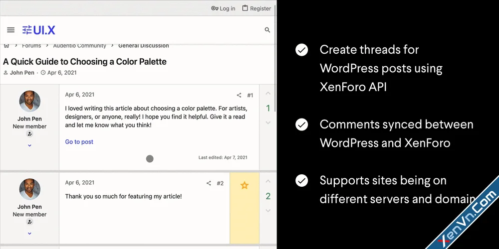 Article and Forum Connect - XenForo and WordPress.webp