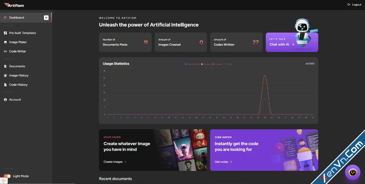 Artifism - AI Content, Image, Video, Chat, Chatbot, Voiceover & Code Generator-1.webp