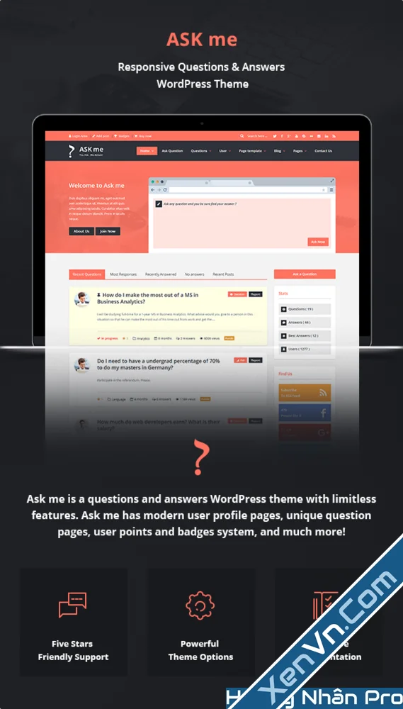Ask Me - Responsive Questions & Answers WordPress.webp