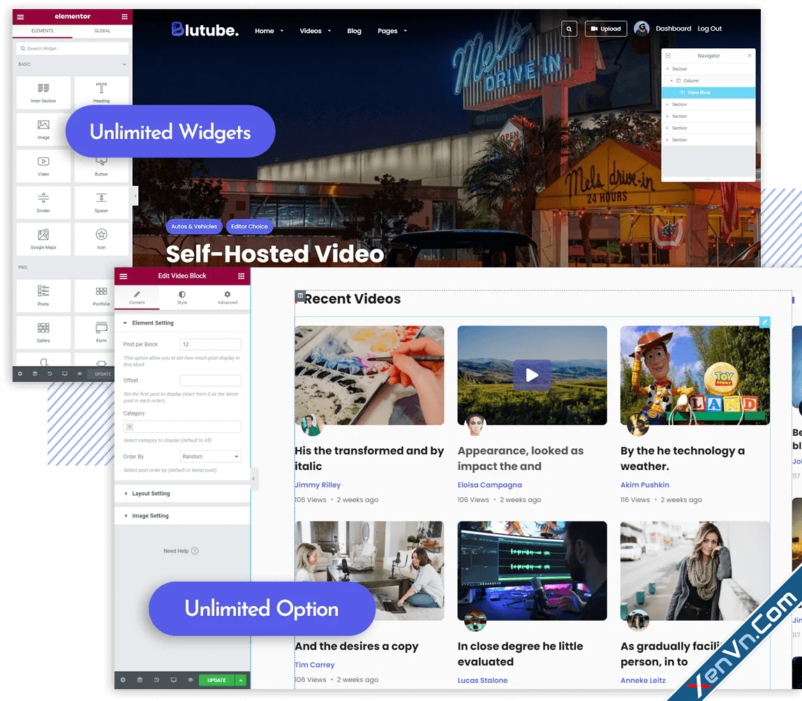 Blutube - Video Stream & Blog WordPress Theme-1.webp