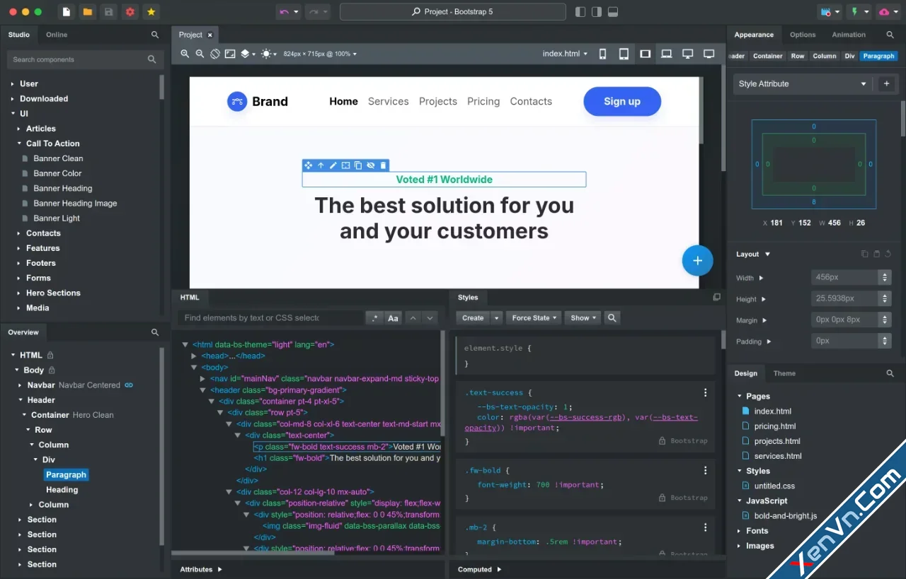 Bootstrap Studio Professional - The Revolutionary Web Design Tool - 9.0 ...