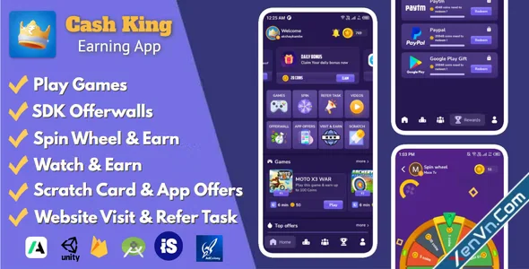 Cash King - Android Earning App with Admin Panel.webp