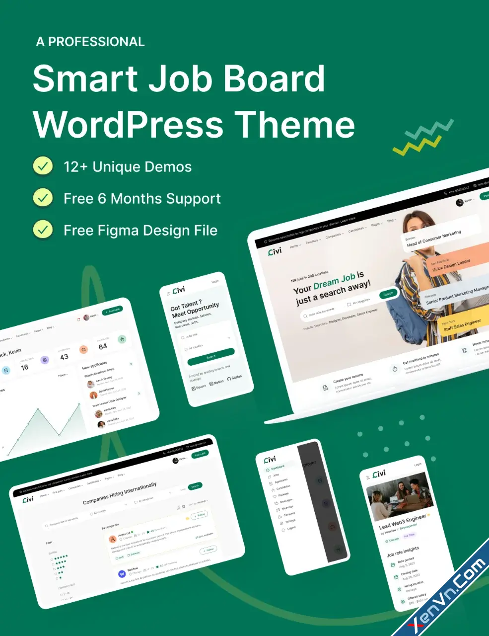 Civi - Job Board & Freelance Marketplace WordPress Theme-1.webp