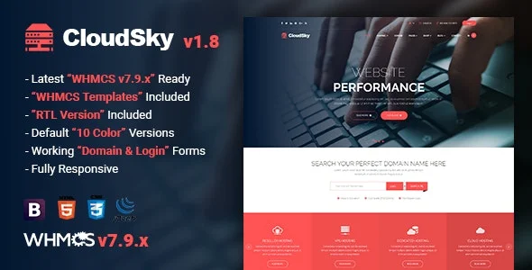 CloudSky - HTML Hosting Template and WHMCS Template.webp