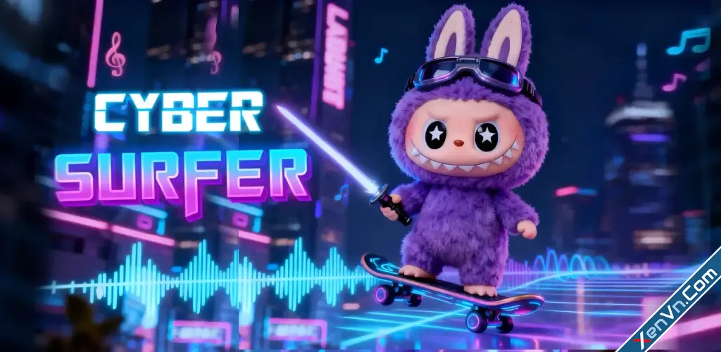 Cyber Surfer - Rhythm Odyssey - APK Mod.webp