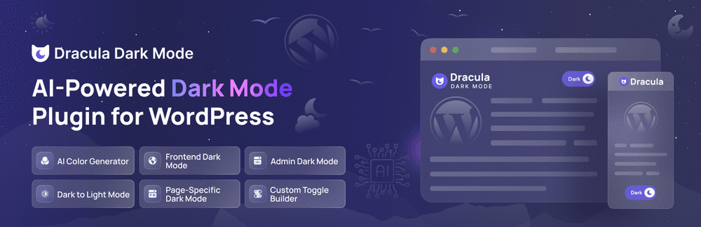 Dracula Dark Mode Pro for WordPress.gif