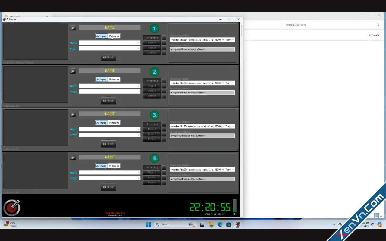 DVEO D Streamer 8 Channel Encoder SDSDI Decoder Declink To RTMP Stream Software-1.webp