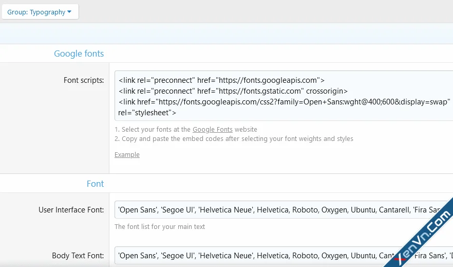 Easy Google Fonts Xenforo 2 1.0.0