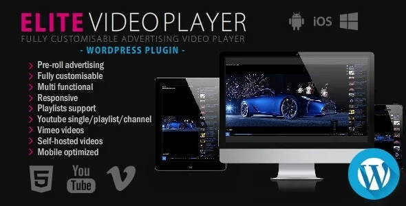 Elite Video Player - WordPress plugin.webp