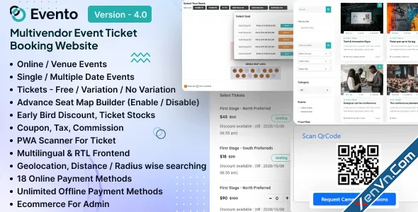 Evento - Multivendor Event Ticket Booking Website.webp