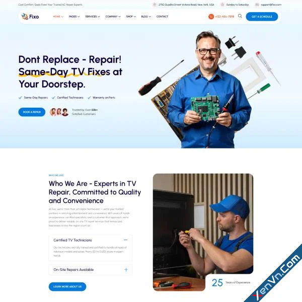 Fixo - Mobile Phone, Computer Repair & Electronics Service WordPress Theme-1.webp