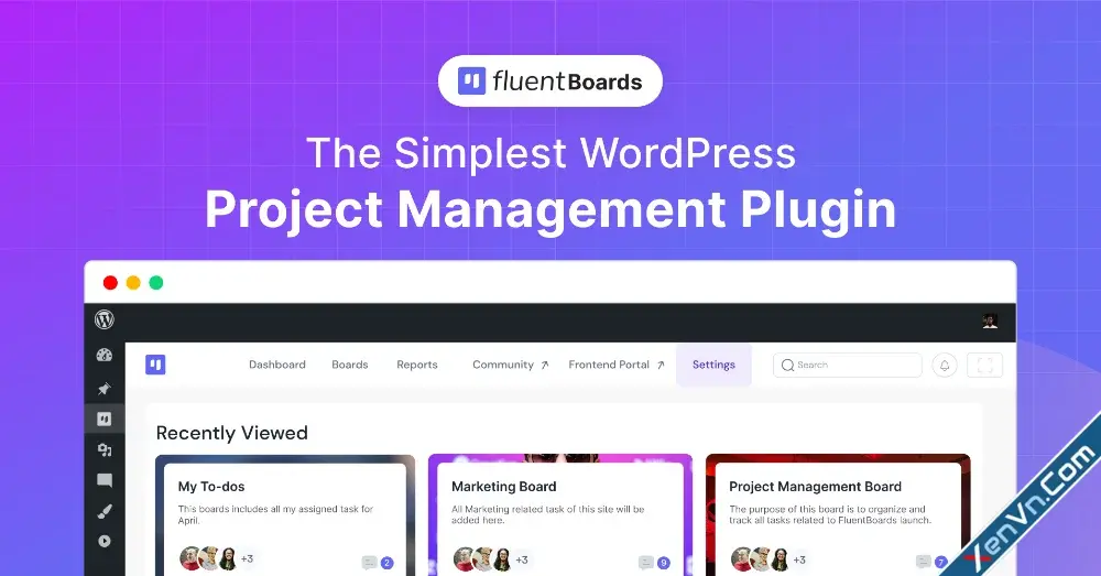 FluentBoards - The Simplest Project Management Plugin for WordPress.webp