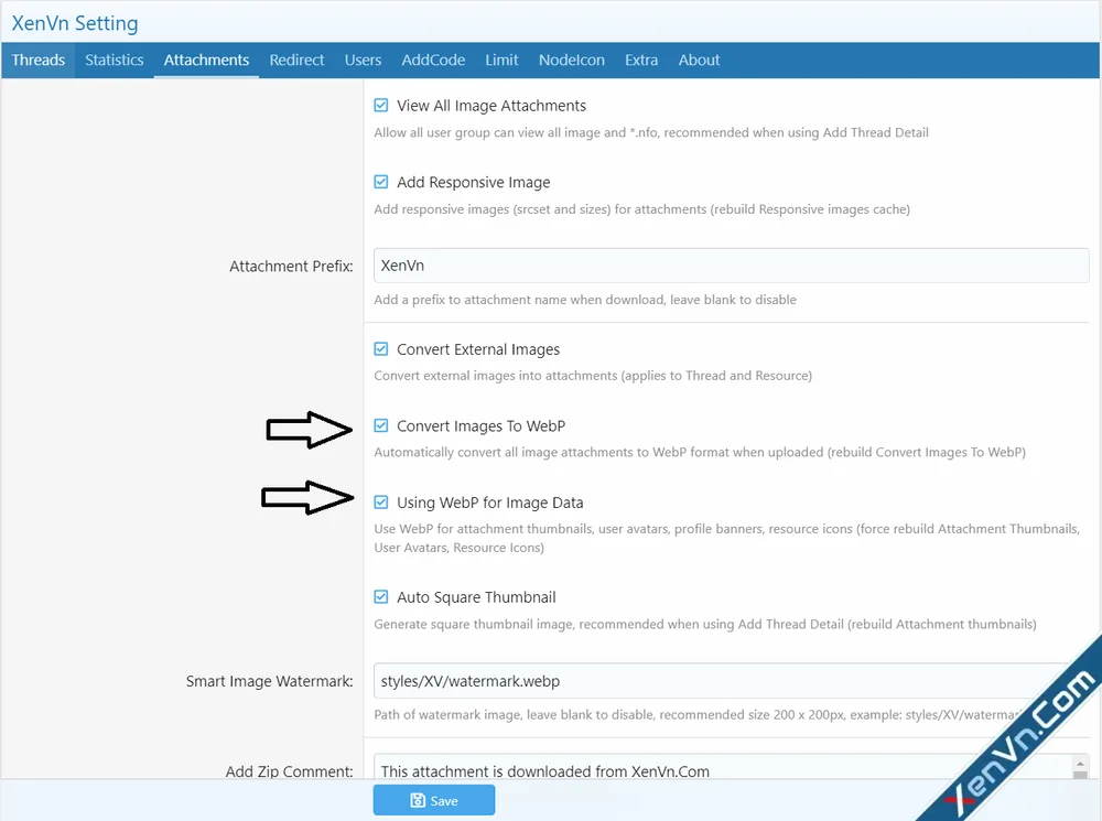 Full WebP, AVIF support for Xenforo 2 with XenVn addon.webp
