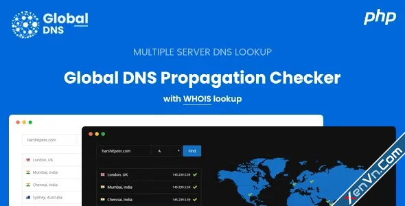 Global DNS - DNS Propagation Checker - WHOIS Lookup - PHP.webp