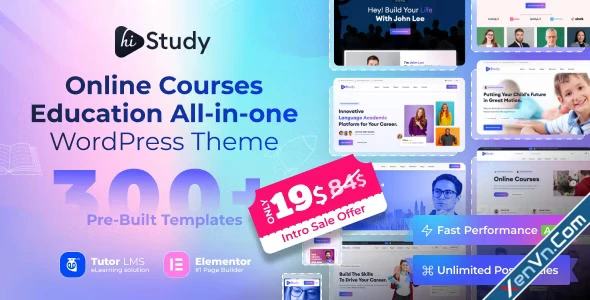 HiStudy - Online Courses & Education WordPress Theme.webp