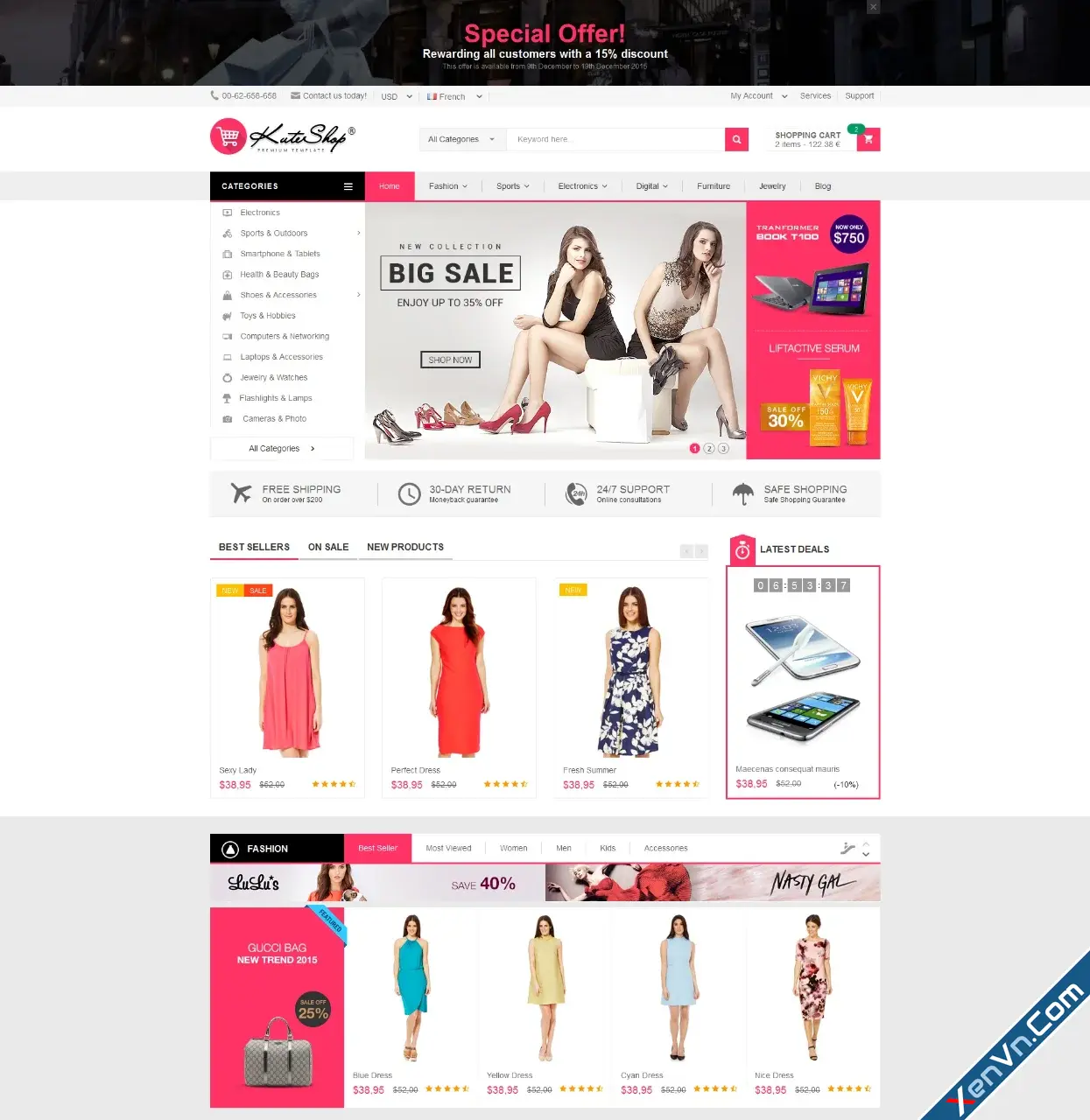 KuteShop - Fashion, Electronics & Marketplace Elementor WooCommerce Theme-1.webp