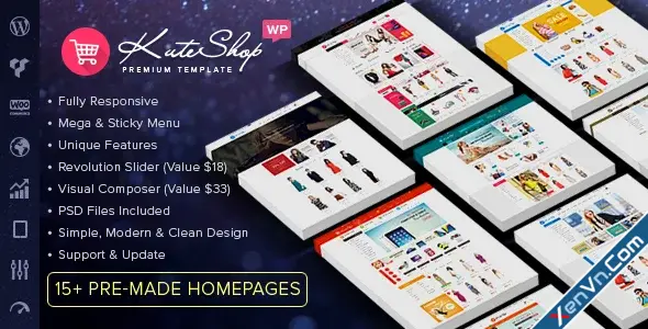 KuteShop - Fashion, Electronics & Marketplace Elementor WooCommerce Theme.webp