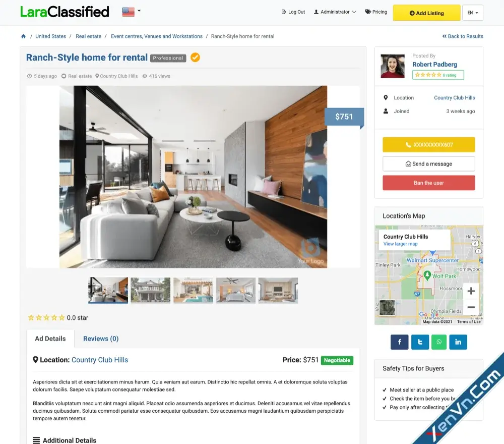 LaraClassifier - Classified Ads Web Application-3.webp