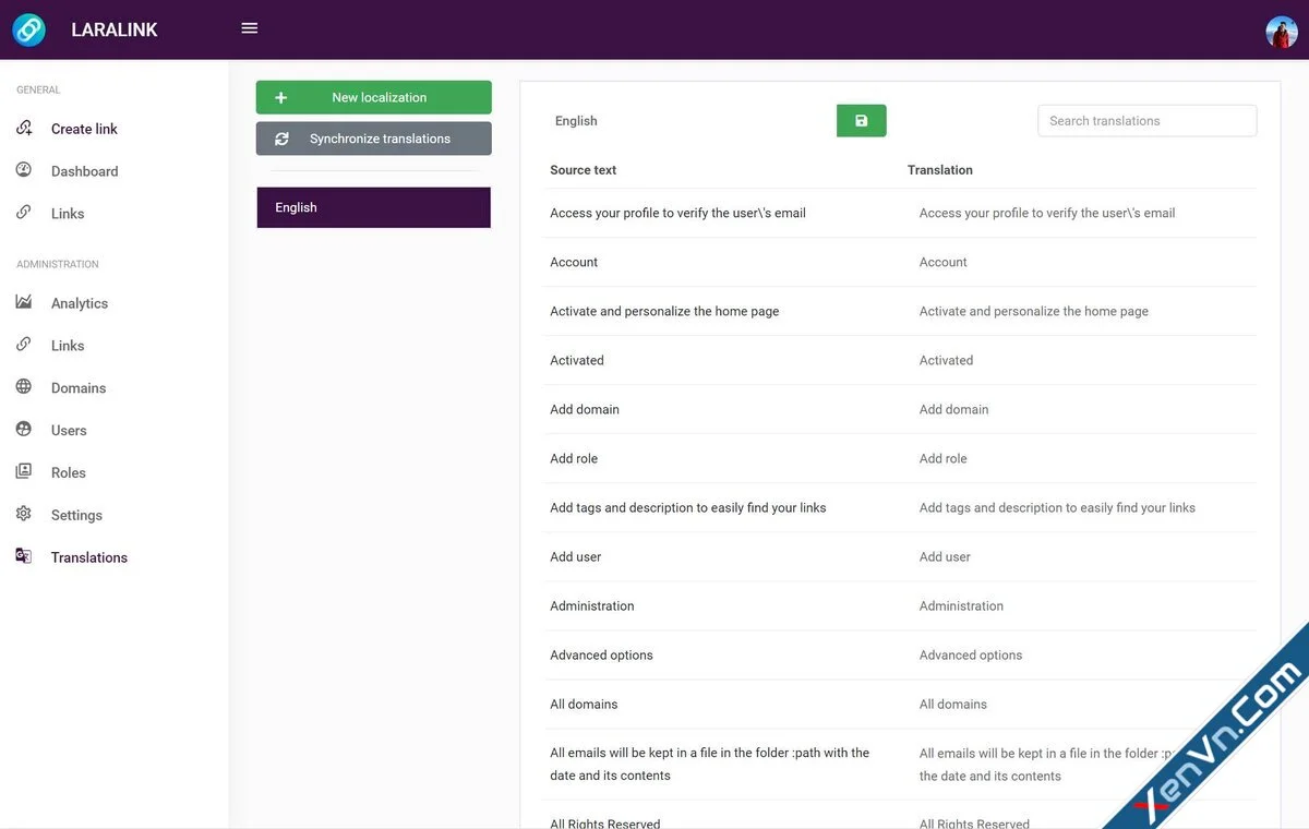 Laralink Powerful URL Shortener PHP Script 1.2.4