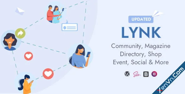 Lynk - Social Networking, Community WordPress Theme.webp