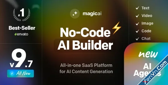 MagicAI - OpenAI Content, Text, Image, Video, Chat, Voice, and Code Generator.webp