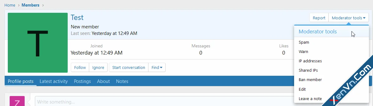 Member Notes - Xenforo 2.webp