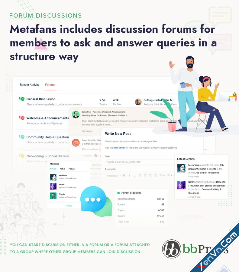 MetaFans - Community & Social Network BuddyPress Theme-2.webp