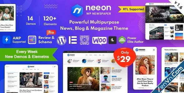 Neeon - WordPress News Magazine Theme.webp