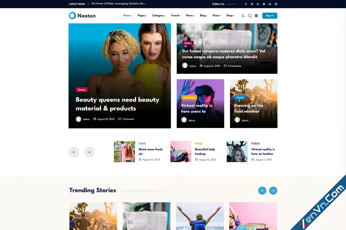 Neoton - News Magazine WordPress Theme.webp