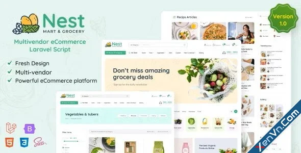 Nest - Multivendor Organic & Grocery Laravel eCommerce.webp