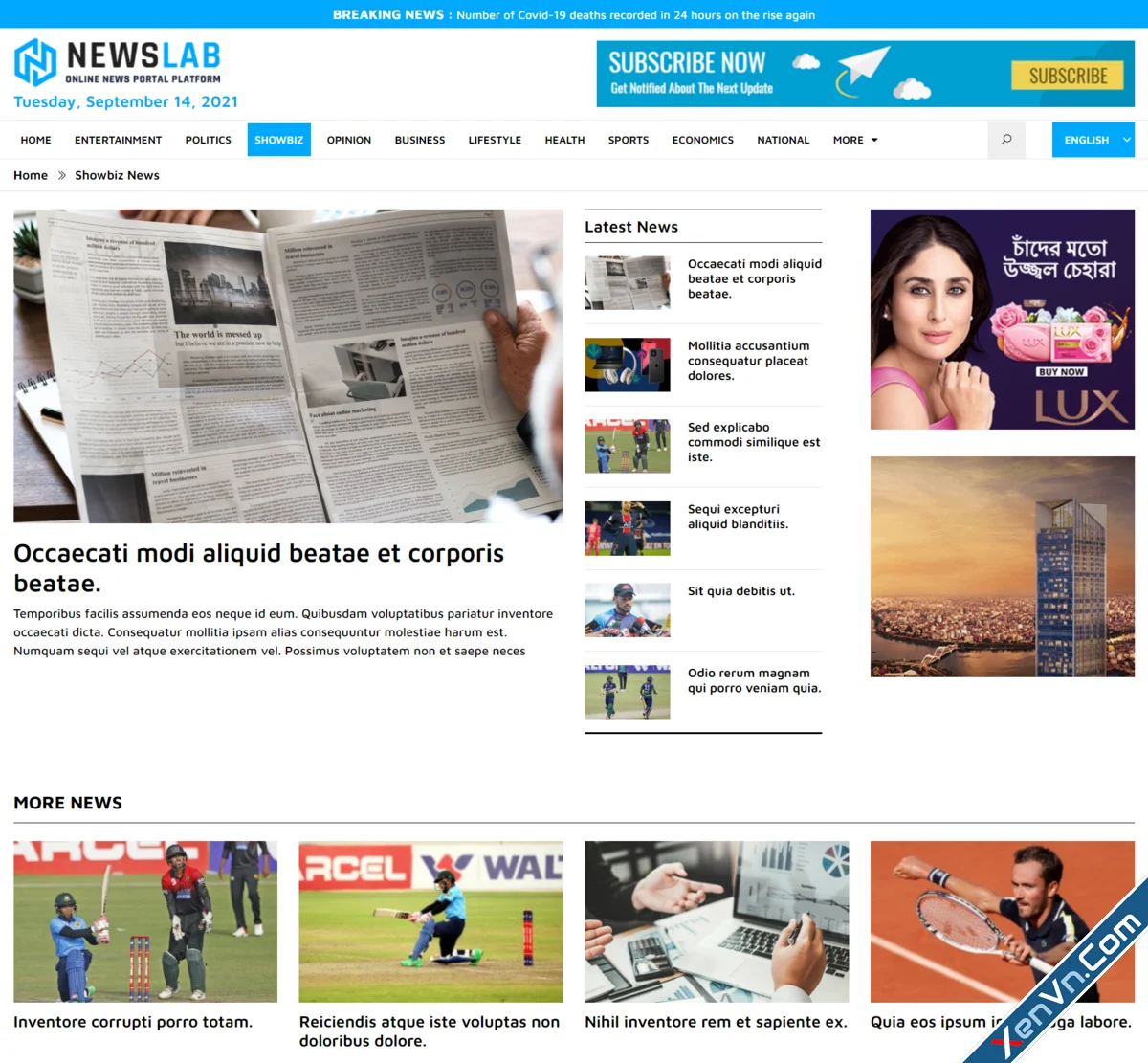 NewsLab - Online Newspaper And Magazine Platform.webp