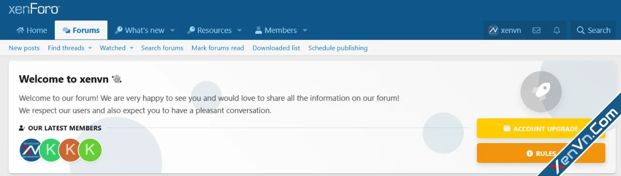 Notice Welcome Panel - Xenforo 2.webp