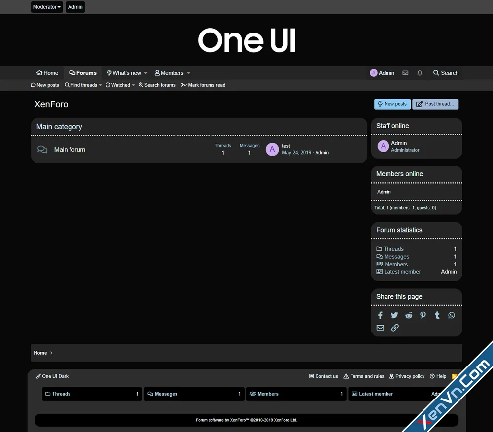 One UI Light - Dark - Xenforo 2 Style-1.webp