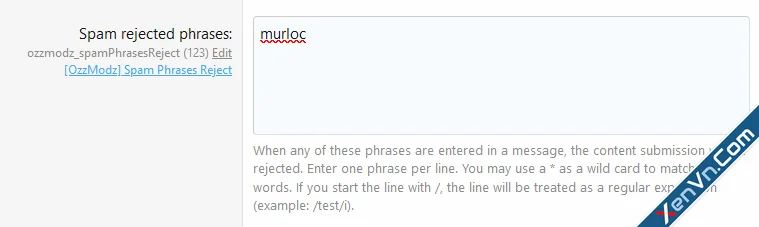 [OzzModz] Spam Phrases Reject - Xenforo 2.webp