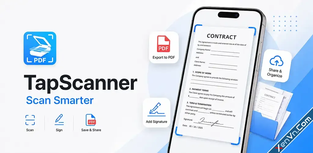 PDF Scanner app - TapScanner for Android.webp