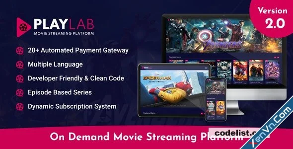 PlayLab v28  İsteğe Bağlı Film Yayın Platformu Scripti İndir  PlayLab v28  On Demand Movie St...webp