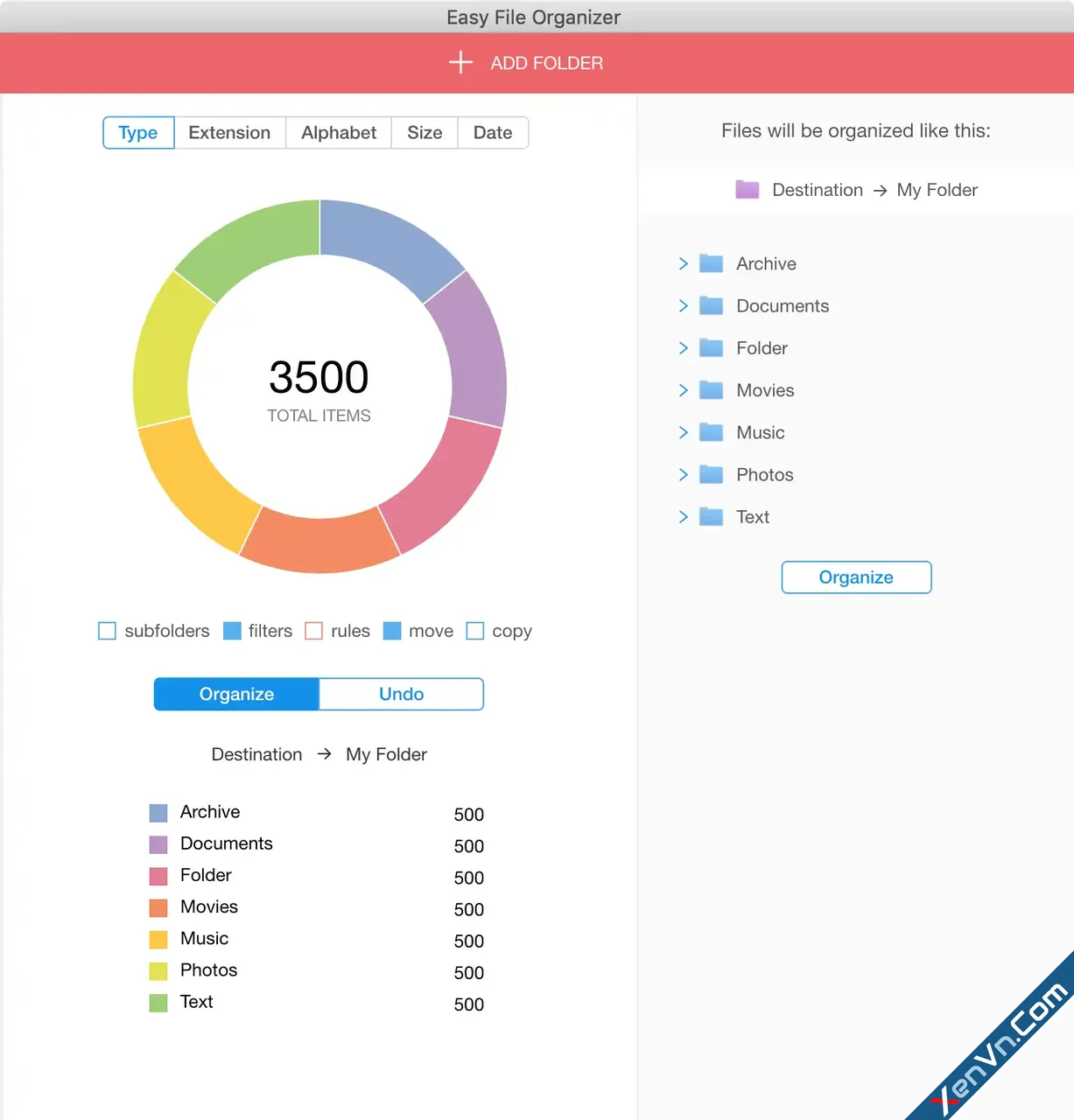 Qiplex Easy File Organizer - Organize files and folders in one click.webp