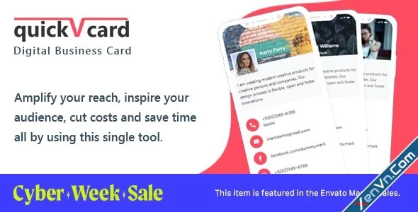 QuickVCard - Digital Business Card SaaS PHP Script.webp