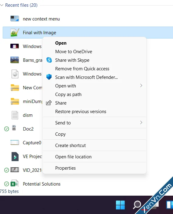 Restore Legacy Right Click menu for File Explorer in Windows 11-1.webp