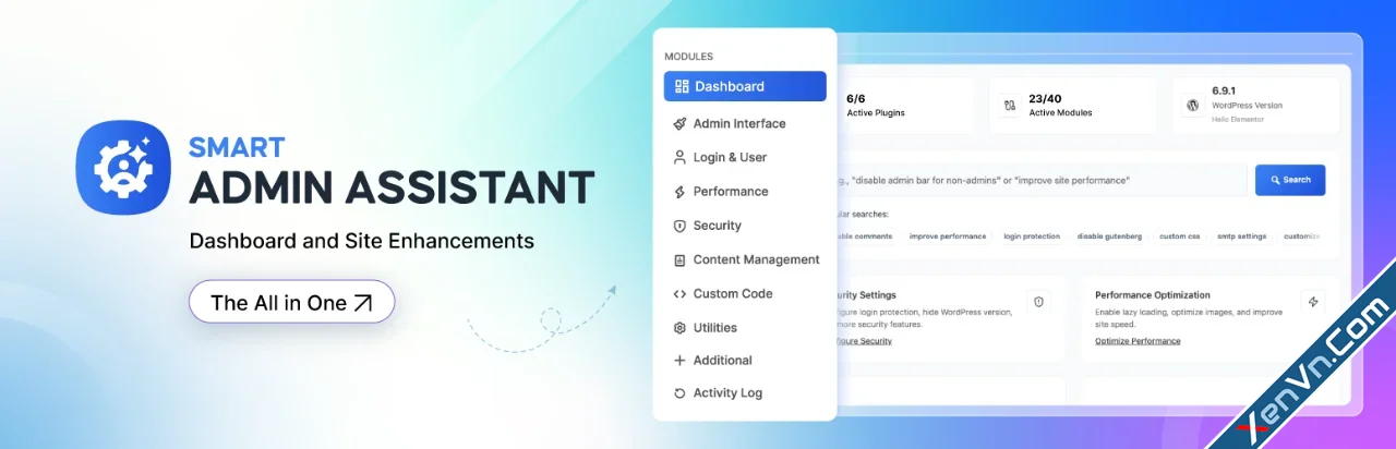 Smart Admin Assistant Pro - WordPress Admin Dashboard Plugin.webp