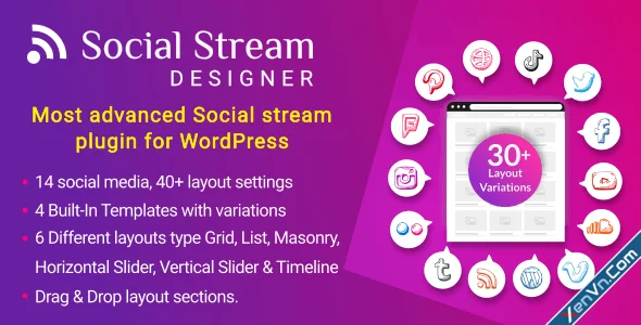 Social Stream Designer - Social media Feed Grid Gallery - Wordpress.webp