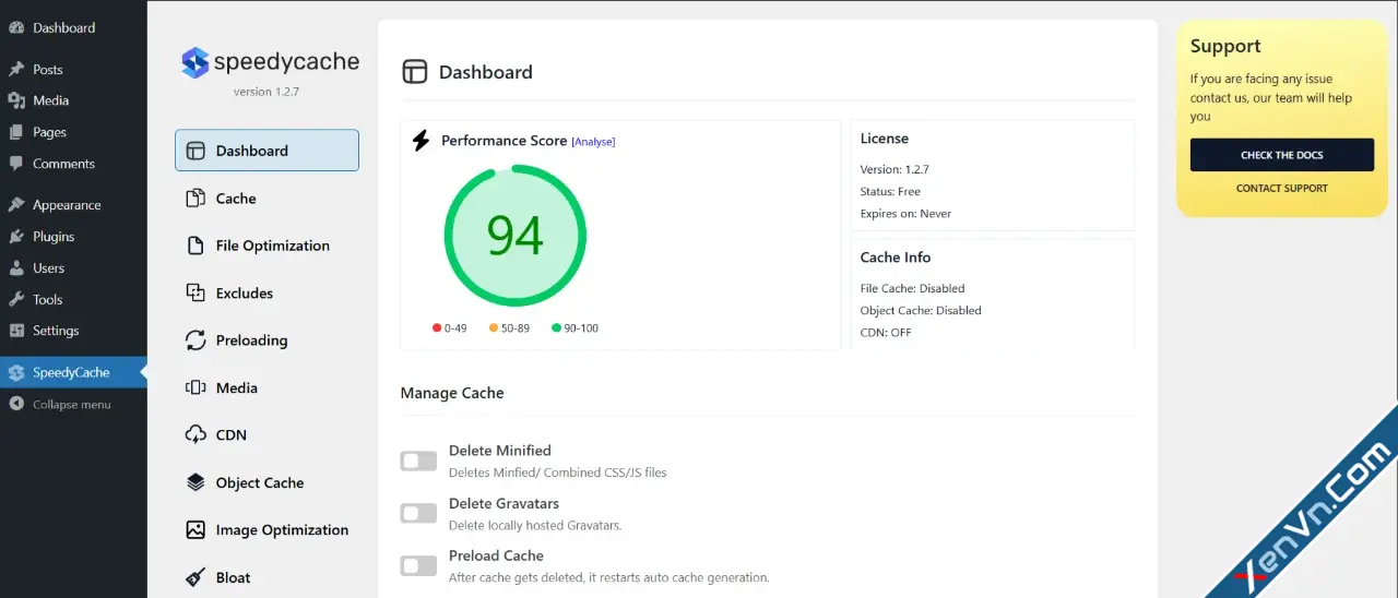 SpeedyCache - Cache, Optimization, Performance-1.webp