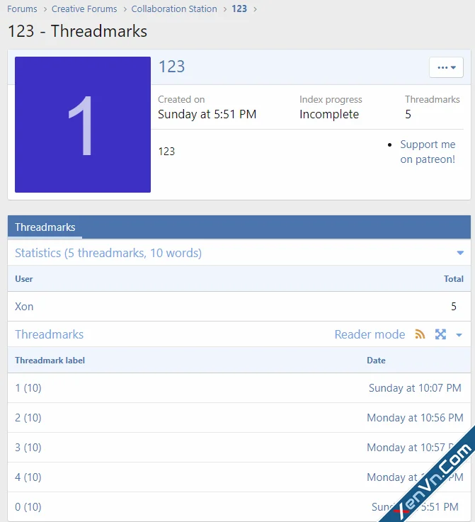 Threadmarks Pro - Xenforo 2.webp